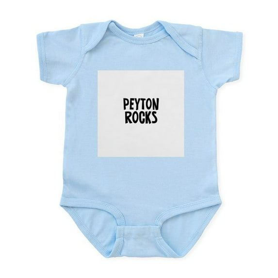 CafePress - Peyton Rocks Infant Bodysuit - Baby Light Bodysuit, Size Newborn - 24 Months