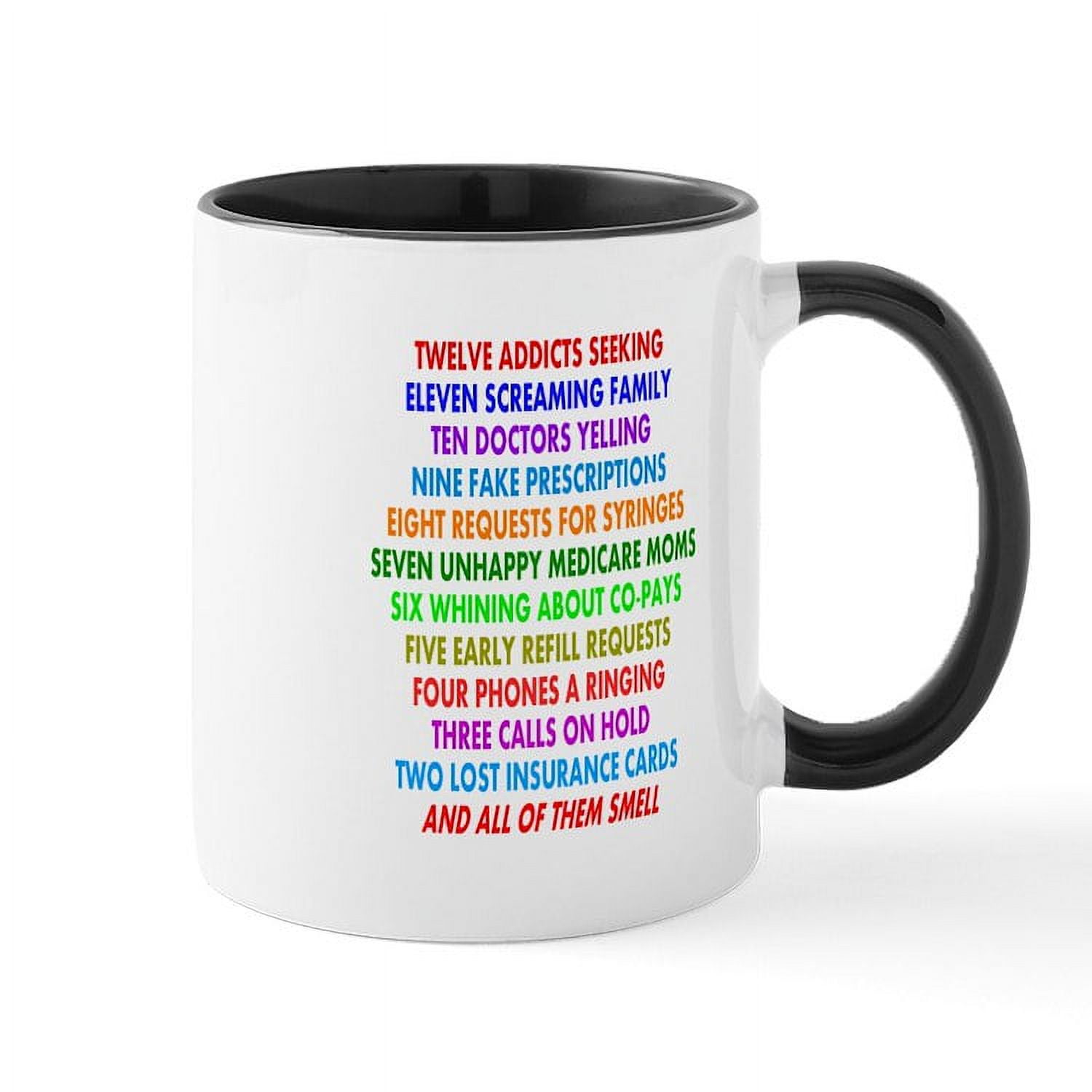CafePress - Pharmacist 12 Days Of Christmas Mug - 11 oz Ceramic Mug -  Novelty Coffee Tea Cup - Walmart.com