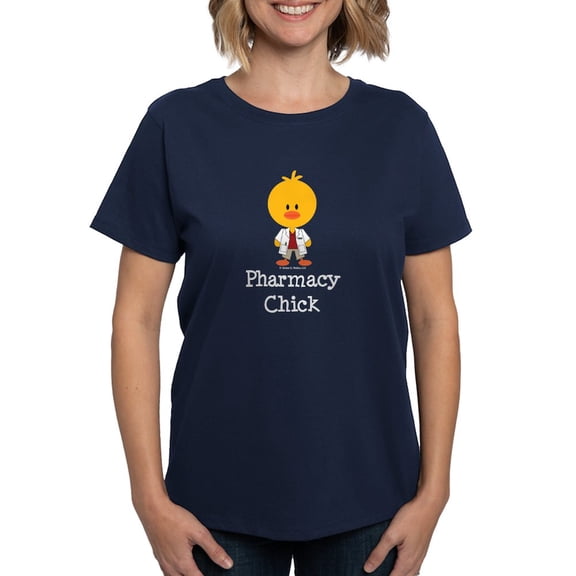 CafePress - Pharmacy Chick Women's Dark T Shirt - Women's Traditional Fit Dark T-Shirt