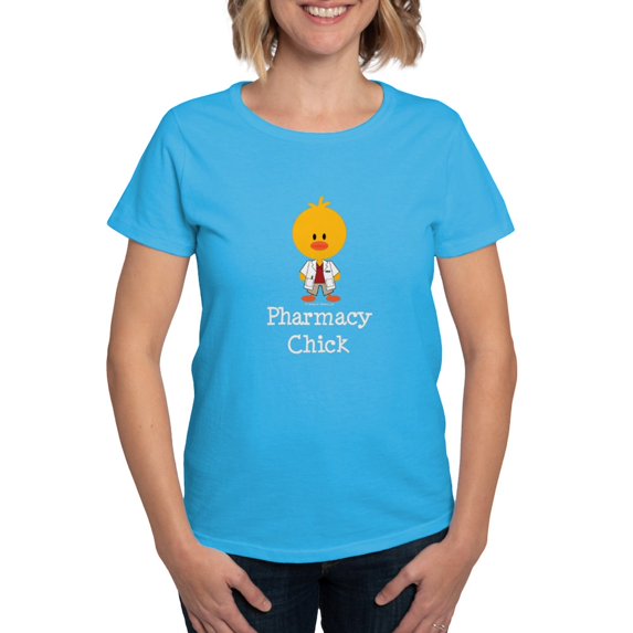 CafePress - Pharmacy Chick Women's Dark T Shirt - Women's Traditional Fit Dark T-Shirt