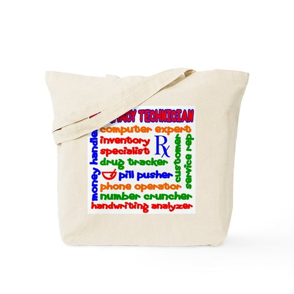 CafePress - Pharmacy Technician Tote Bag - Unisex Canvas Tote Bag, Beige, 1-Piece