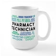 thumbnail image 1 of CafePress - Pharmacy Technician Word - 15 oz Ceramic Large White Novelty Mug, 1 of 6