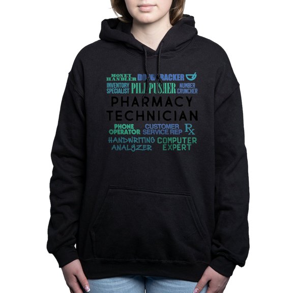 CafePress - Pharmacy Technician Word Cloud Sweatshirt - Pullover Hoodie, Classic & Comfortable Hooded Sweatshirt