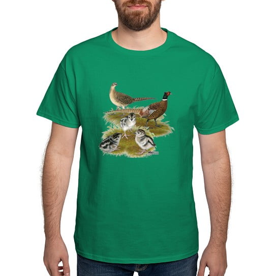 CafePress - Pheasant Family Dark T Shirt - Men's Classic Cotton T-Shirts