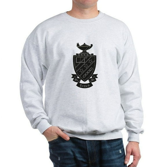 CafePress - Phi Sigma Pi Black Shield Sweatshirt - Crew Neck Sweatshirt