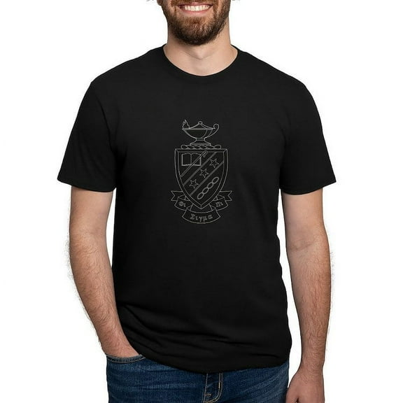 CafePress - Phi Sigma Pi Black Shield T Shirt - Mens Tri-blend T-Shirt