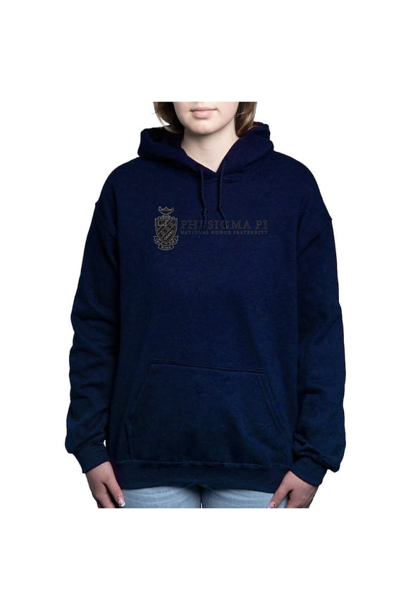 - Phi Sigma Pi Black Shield With Wordmark Sweatshirt - Pullover Hoodie, Classic & Comfortable Hooded Sweatshirt