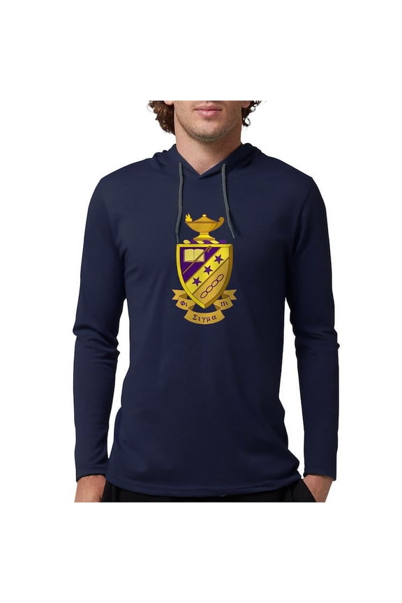 - Phi Sigma Pi Full Color Long Sleeve T Shirt - Mens Hooded Shirt