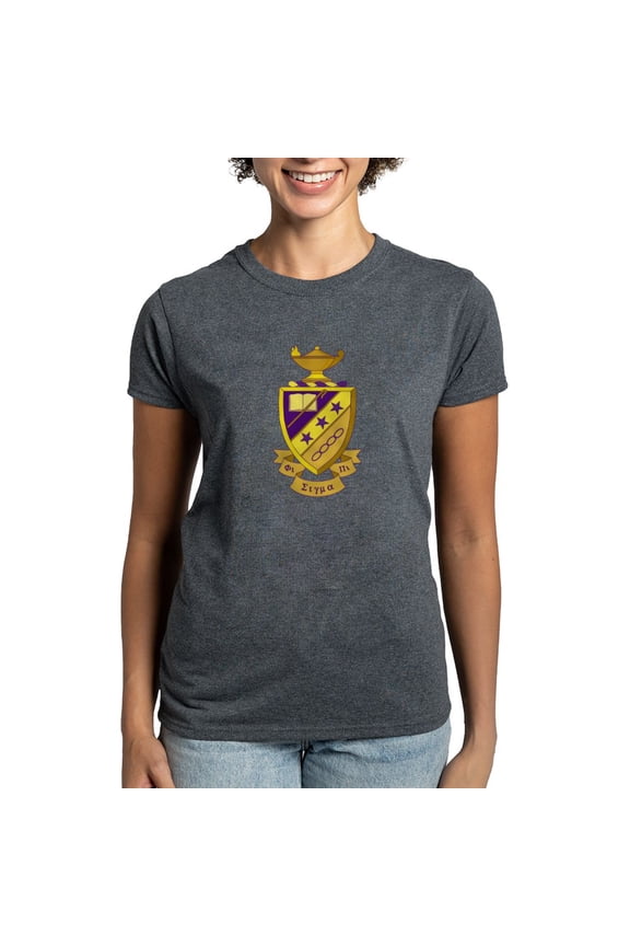 - Phi Sigma Pi Full Color T Shirt - Women's Traditional Fit Dark T-Shirt