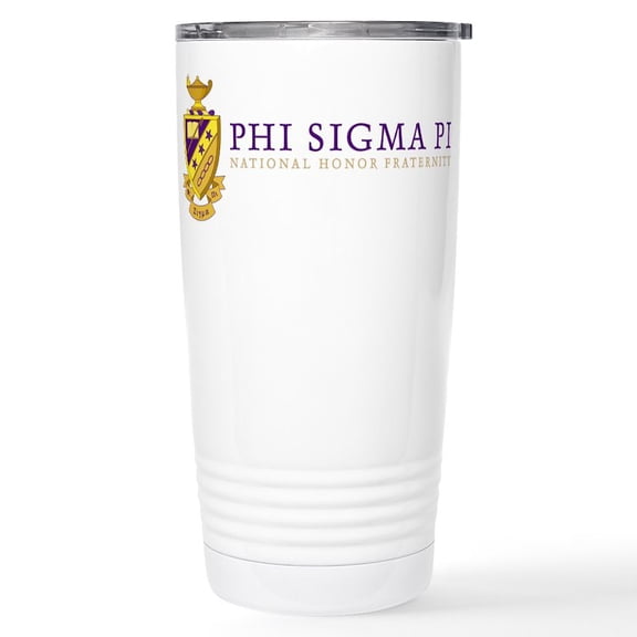 CafePress - Phi Sigma Pi Full Color Wordmark Mugs - Insulated Stainless Steel Travel Tumbler 20 oz.
