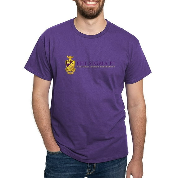 CafePress - Phi Sigma Pi Full Color Wordmark T Shirt - Men's Classic Graphic Cotton T-Shirt