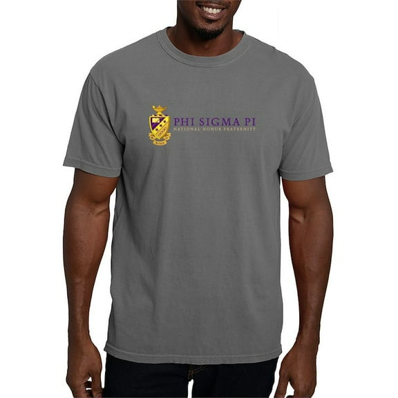 CafePress - Phi Sigma Pi Full Color Wordmark T Shirt - Mens Comfort Colors Shirt