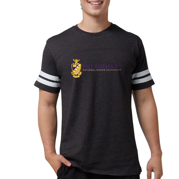 CafePress - Phi Sigma Pi Full Color Wordmark T Shirt - Mens Football Shirt