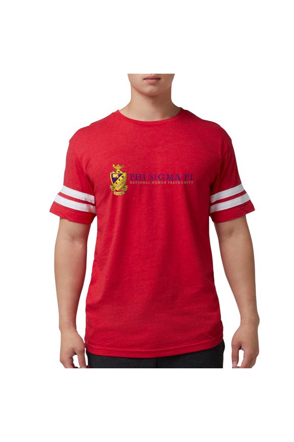 - Phi Sigma Pi Full Color Wordmark T Shirt - Mens Football Shirt