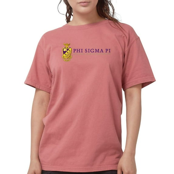 CafePress - Phi Sigma Pi Full Color Wordmark T Shirt - Womens Comfort Colors® Shirt