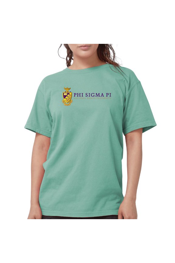 - Phi Sigma Pi Full Color Wordmark T Shirt - Womens Comfort Colors® Shirt