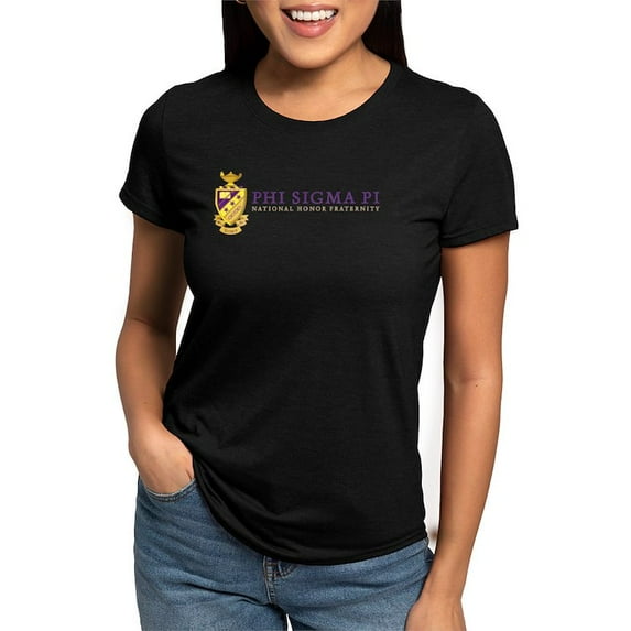 CafePress - Phi Sigma Pi Full Color Wordmark T Shirt - Womens Tri-blend T-Shirt