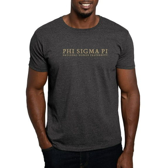 CafePress - Phi Sigma Pi Gold Wordmark T Shirt - Men's Classic Graphic Cotton T-Shirt