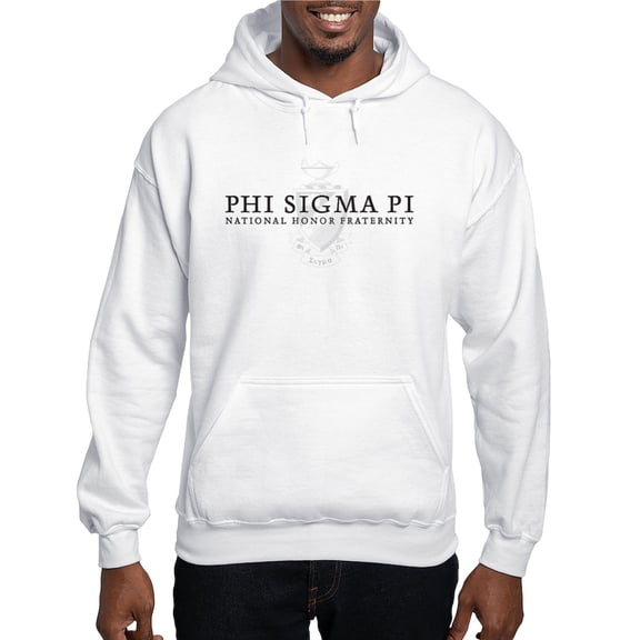 CafePress - Phi Sigma Pi Shield Black Wordmark Sweatshirt - Pullover Hoodie, Hooded Sweatshirt