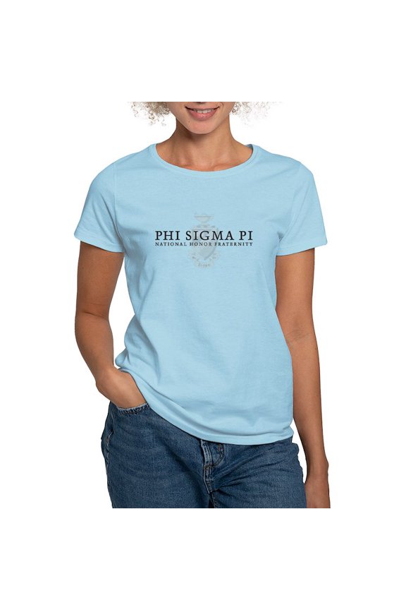 - Phi Sigma Pi Shield Black Wordmark T Shirt - Women's Classic T-Shirt