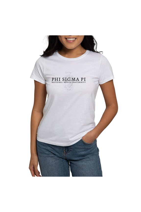 - Phi Sigma Pi Shield Black Wordmark T Shirt - Women's Classic T-Shirt
