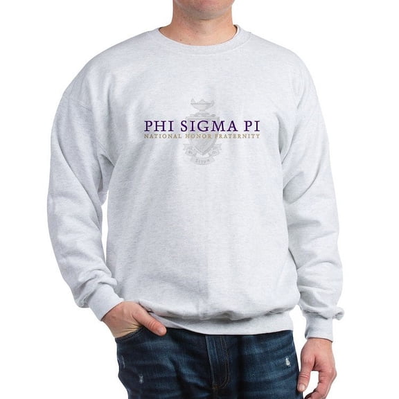 CafePress - Phi Sigma Pi Shield Color Wordmark Sweatshirt - Crew Neck Sweatshirt