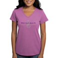 thumbnail image 1 of CafePress - Phi Sigma Pi Shield Color Wordmark T Shirt - Women's V-Neck Dark T-Shirt, 1 of 4
