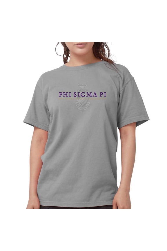 - Phi Sigma Pi Shield Color Wordmark T Shirt - Womens Comfort Colors® Shirt