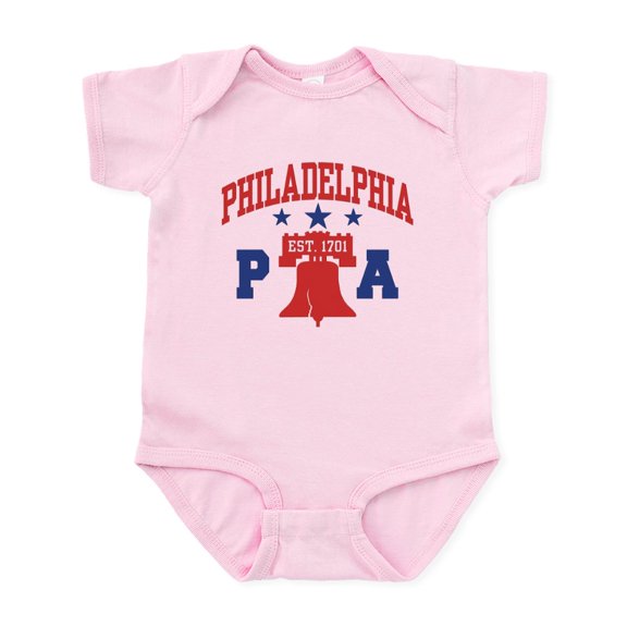 CafePress - Philadelphia PA Infant Bodysuit - Baby Light Bodysuit, Size Newborn - 24 Months