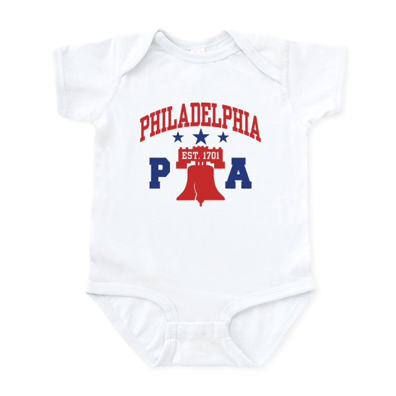 CafePress - Philadelphia PA Infant Bodysuit - Baby Light Bodysuit, Size Newborn - 24 Months