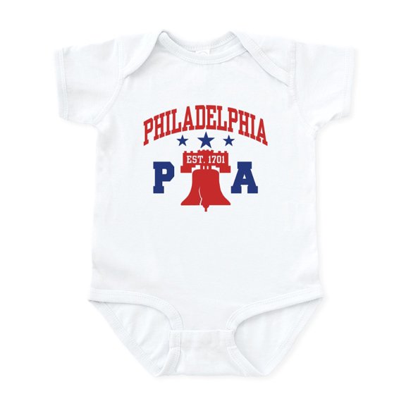 CafePress - Philadelphia PA Infant Bodysuit - Baby Light Bodysuit, Size Newborn - 24 Months