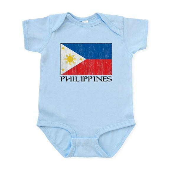 CafePress - Philippines Flag Infant Bodysuit - Baby Light Bodysuit, Size Newborn - 24 Months