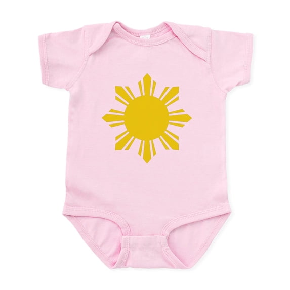 CafePress - Philippines Flag Sun Body Suit - Baby Light Bodysuit, Size Newborn - 24 Months
