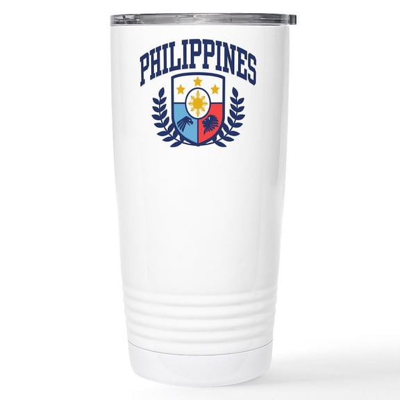 CafePress - Philippines Stainless Steel Travel Mug - Insulated Stainless Steel Travel Tumbler 20 oz.