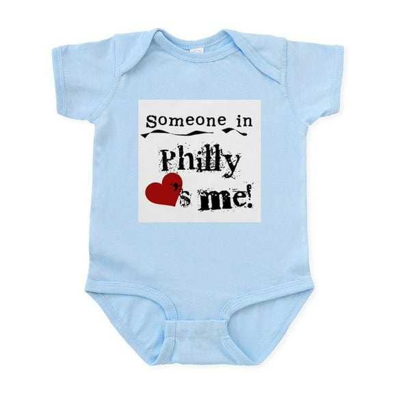 CafePress - Philly Loves Me Infant Bodysuit - Baby Light Bodysuit, Size Newborn - 24 Months