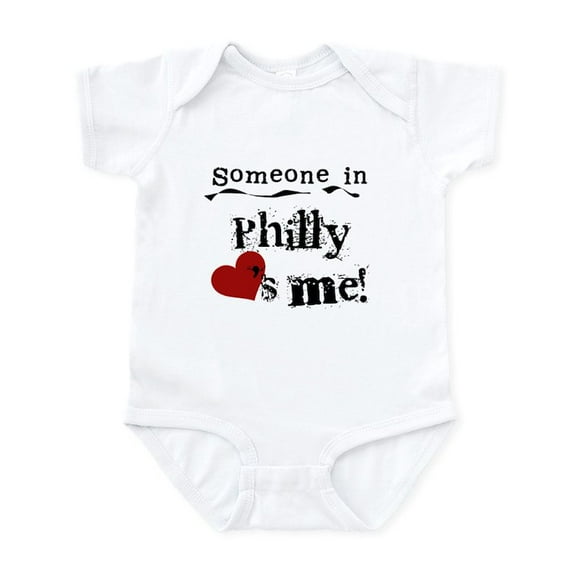 CafePress - Philly Loves Me Infant Bodysuit - Baby Light Bodysuit, Size Newborn - 24 Months