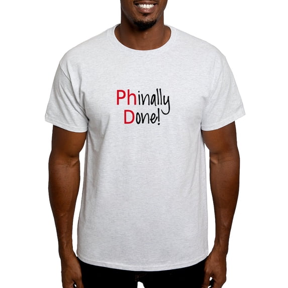 CafePress - Phinally Done Phd Graduate T Shirt - Men's Classic Graphic T-Shirt