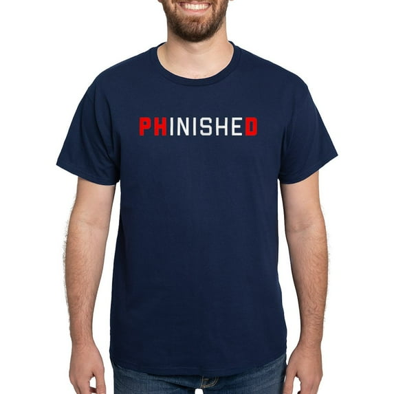 CafePress - Phinished Dark T Shirt - Men's Classic Graphic Cotton T-Shirt