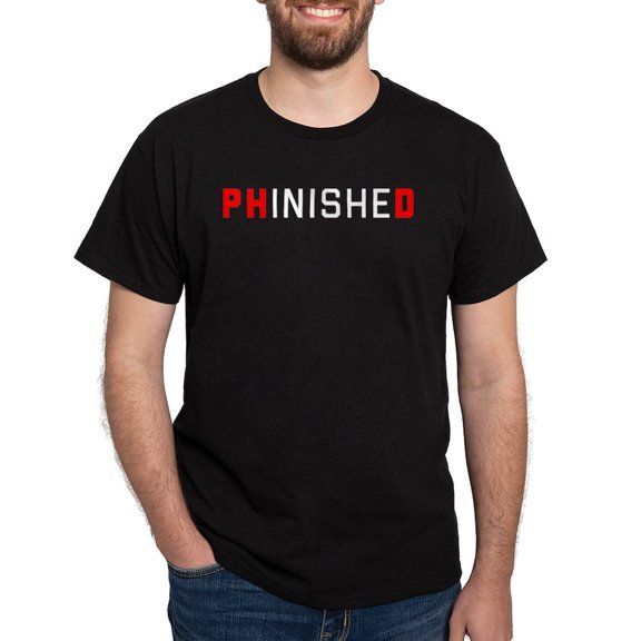 CafePress - Phinished Dark T Shirt - Men's Classic Graphic Cotton T-Shirt