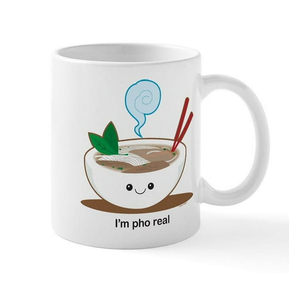 CafePress - Pho Real! Mug - 11 oz Ceramic Mug - Novelty Coffee Tea Cup