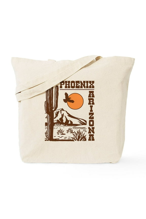 - Phoenix Arizona Tote Bag - Unisex Canvas Tote Bag, Beige, 1-Piece