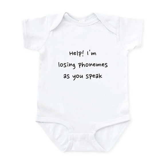 CafePress - Phonemes Infant Bodysuit - Baby Light Bodysuit, Size Newborn - 24 Months