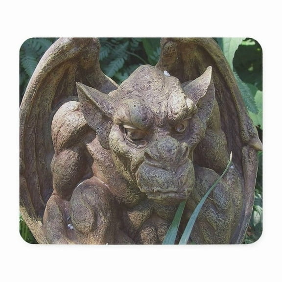 CafePress - Photo Of Gargoyle Statue Mousepad - Non-slip Rubber Mousepad, Gaming Mouse Pad