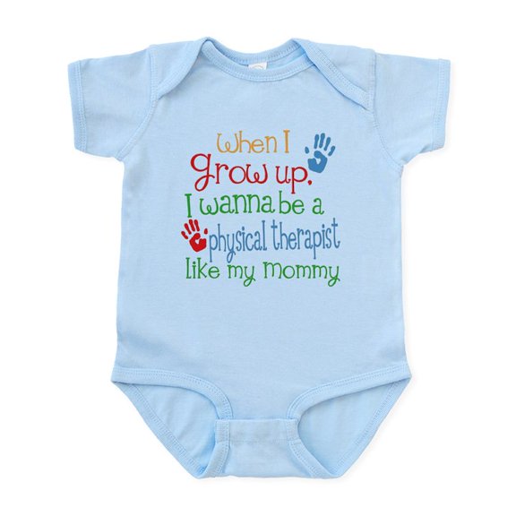 CafePress - Physical Therapist Like Mommy Infant Bodysuit - Baby Light Bodysuit, Size Newborn - 24 Months