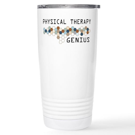 CafePress - Physical Therapy Genius Stainless Steel Travel Mug - Insulated Stainless Steel Travel Tumbler 20 oz.