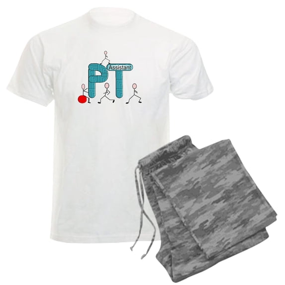 CafePress - Physical Therapy Men's Light Pajamas - Men's Light Loose Fit Cotton Pajama Set