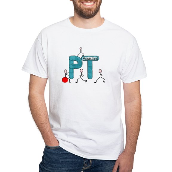 CafePress - Physical Therapy White T Shirt - Men's White Classic Cotton T-Shirts