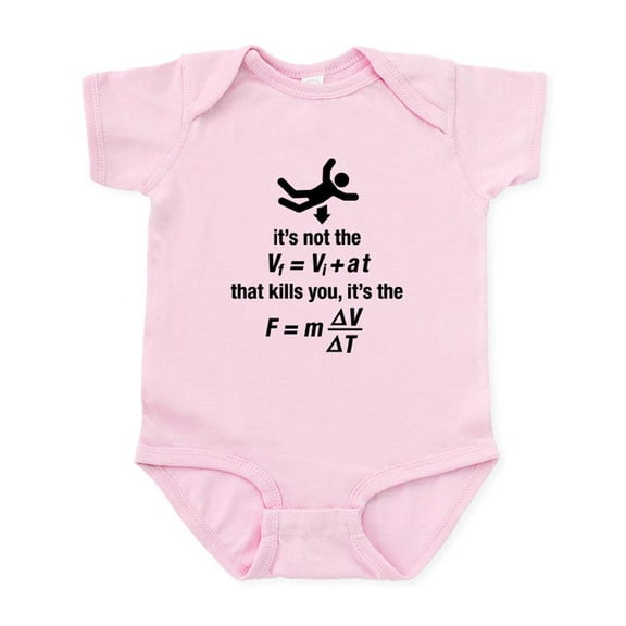 CafePress - Physics Body Suit - Baby Light Bodysuit, Size Newborn - 24 Months