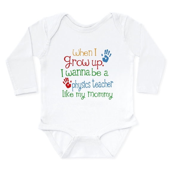 CafePress - Physics Teacher Like M Long Sleeve Infant Bodysuit - Long Sleeve Cotton Baby Bodysuit