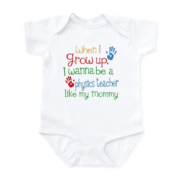 CafePress - Physics Teacher Like Mommy Infant Bodysuit - Baby Light Bodysuit, Size Newborn - 24 Months